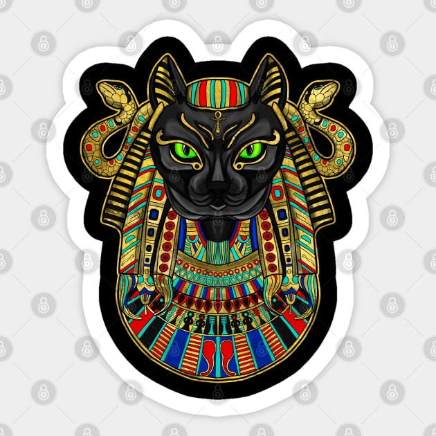 Bastet Egyptian Goddess Sticker by Nartissima